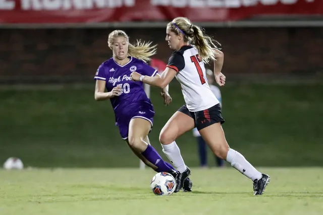 Anna Fish competing in NCAA women's soccer